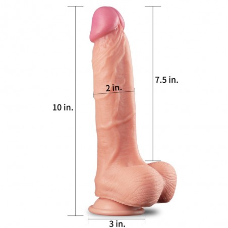 Özel Ekstra Yumuşak Gerçekçi Dokulu 25 Cm Realistik Dildo Penis